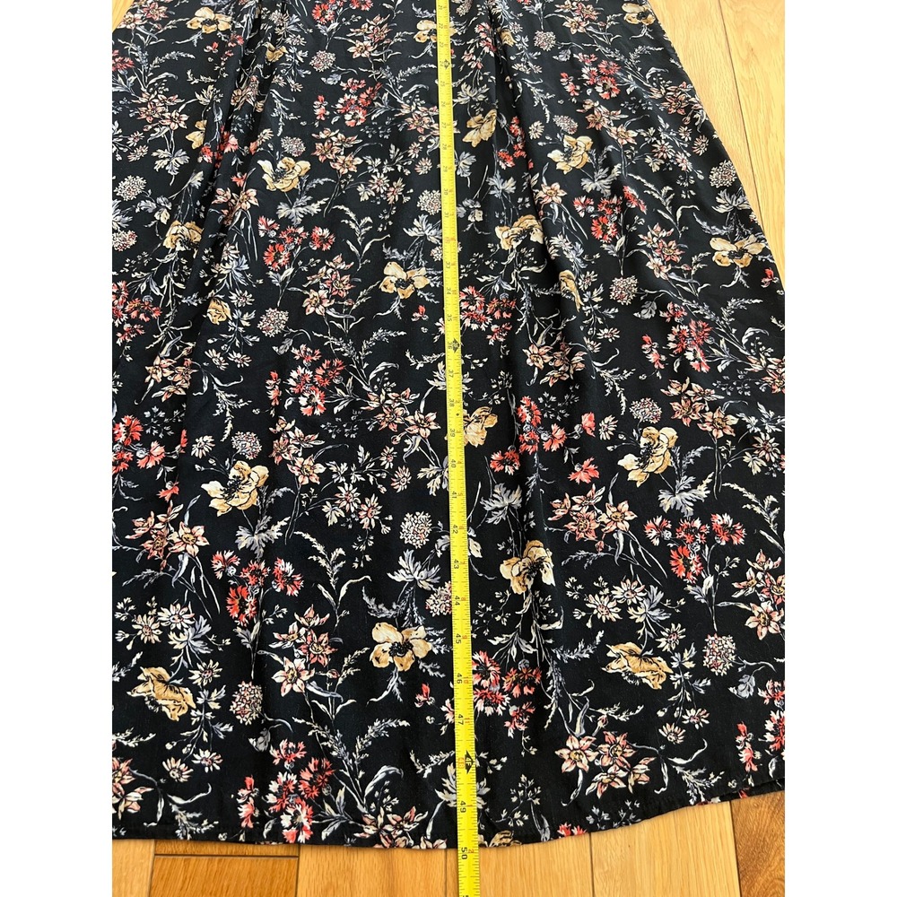 Vintage 90s Laura Ashley Floral Sleeveless Midi Dress Viscose A Line Womens US 8 - Picture 3 of 6